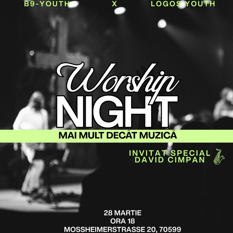 Eveniment de închinare cu tinerii