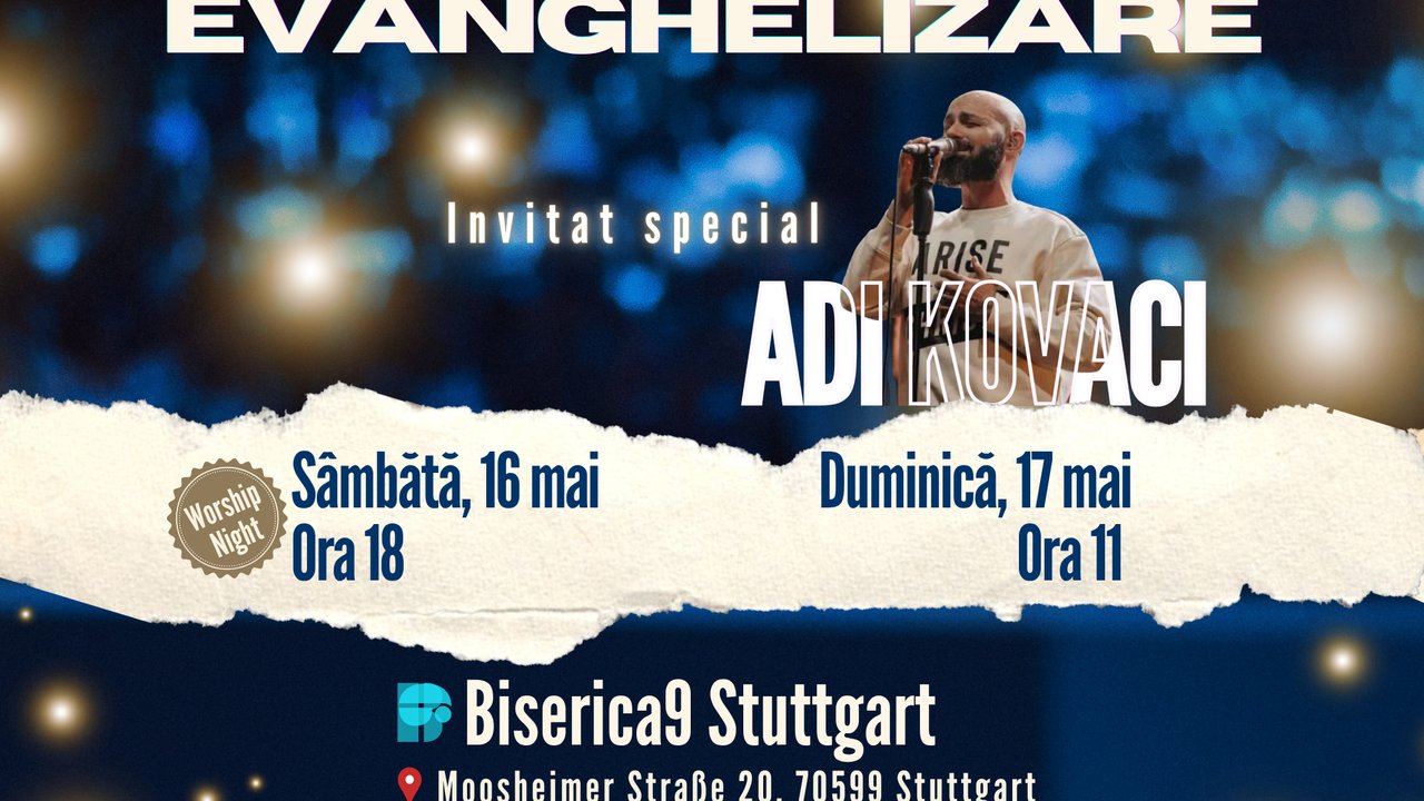Eveniment evanghelistic - Adi Kovaci